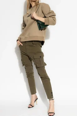 Dsquared2 ZIELONY Spodnie typu `cargo`