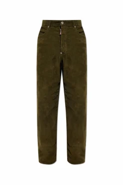 Dsquared2 ZIELONY Spodnie `Loose`