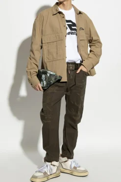 Dsquared2 ZIELONY Spodnie `Big Brother`