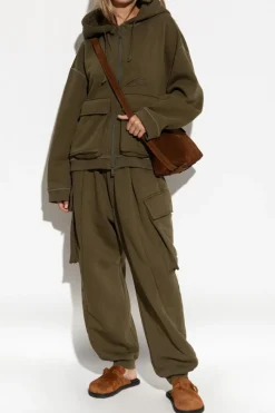Dsquared2 ZIELONY Spodnie dresowe