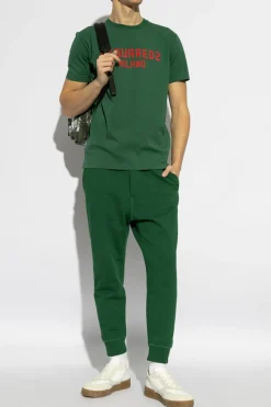 Dsquared2 ZIELONY Spodnie dresowe z logo