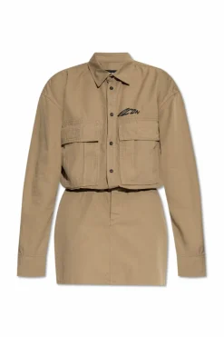 Dsquared2 ZIELONY Sukienka z logo