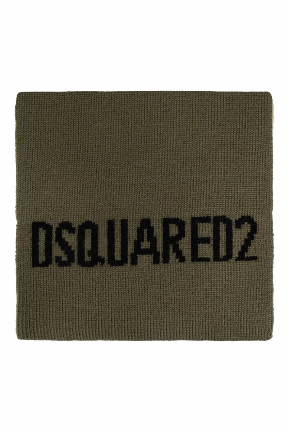 Dsquared2 ZIELONY Szal z logo