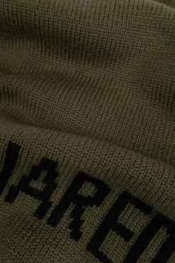 Dsquared2 ZIELONY Szal z logo