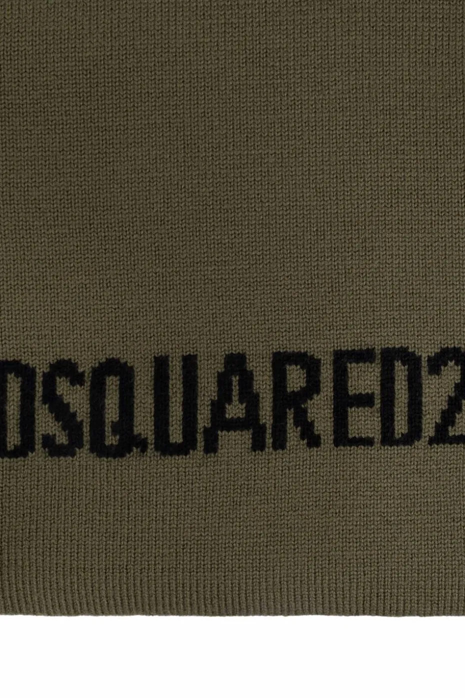 Dsquared2 ZIELONY Szal z logo