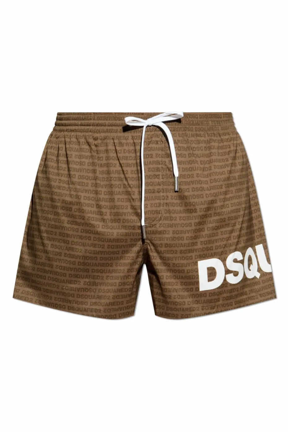 Dsquared2 ZIELONY Szorty kąpielowe z monogramem