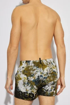 Dsquared2 ZIELONY Szorty kąpielowe