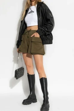 Dsquared2 ZIELONY Szorty z logo