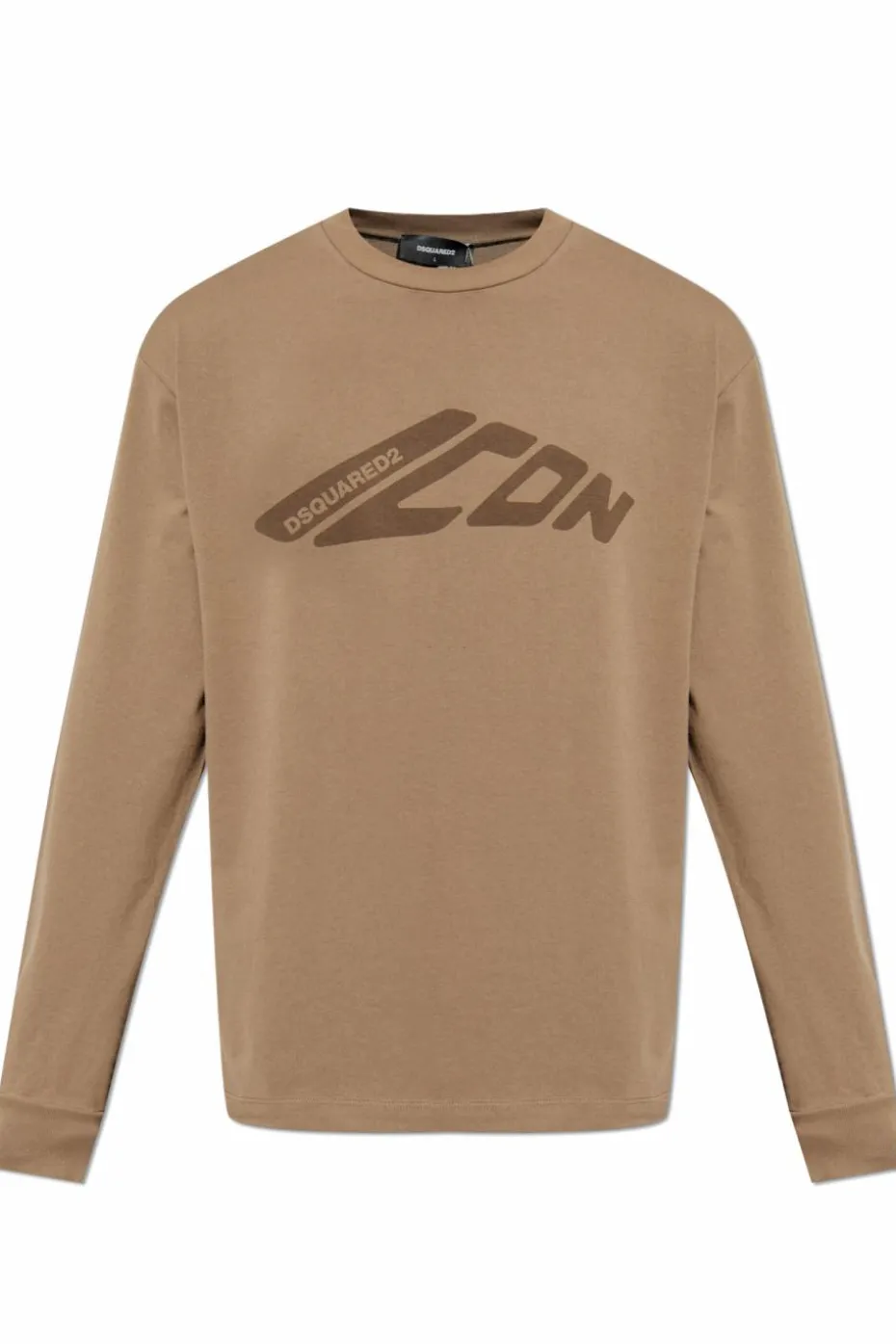 Dsquared2 ZIELONY T-shirt z długimi rękawami