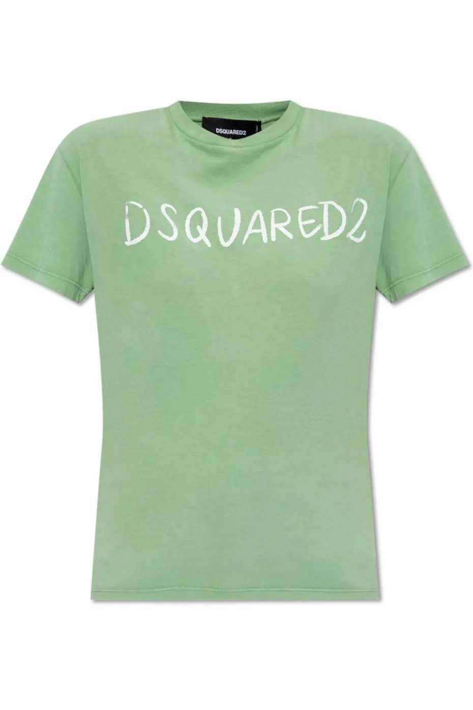 Dsquared2 ZIELONY T-shirt z logo