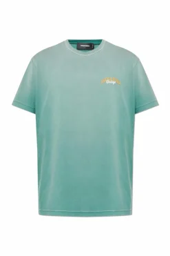 Dsquared2 ZIELONY T-shirt z logo