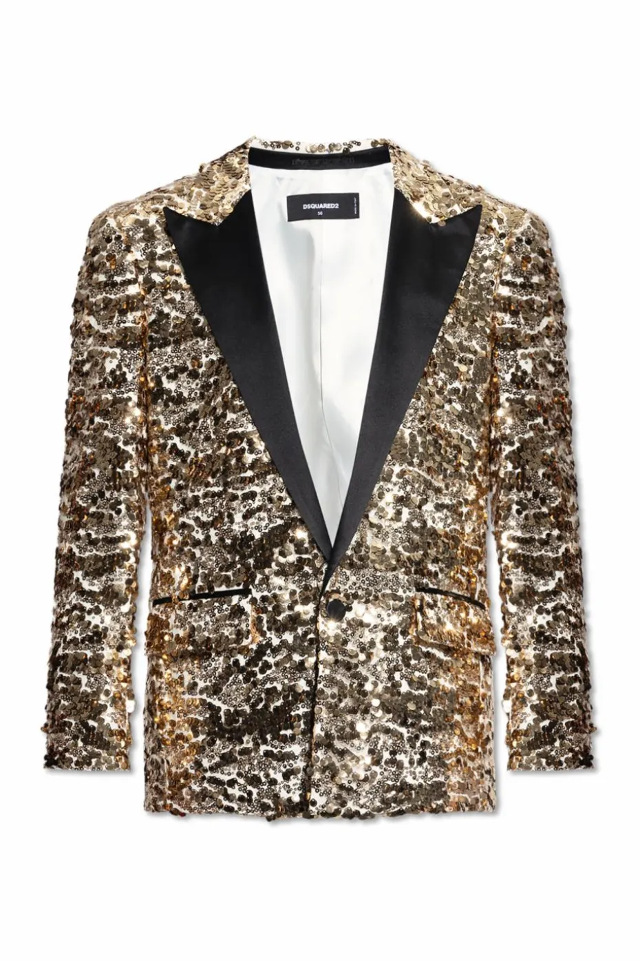 Dsquared2 ZŁOTY Cekinowa marynarka