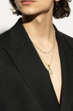 Dsquared2 ZŁOTY Mosiężny naszyjnik