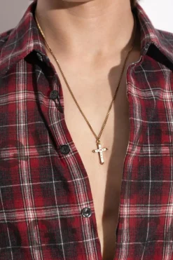 Dsquared2 ZŁOTY Naszyjnik z zawieszką