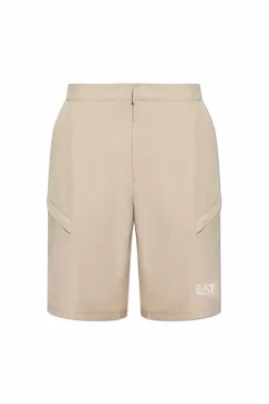 EA7 Emporio Armani beżowy Szorty typu `cargo`