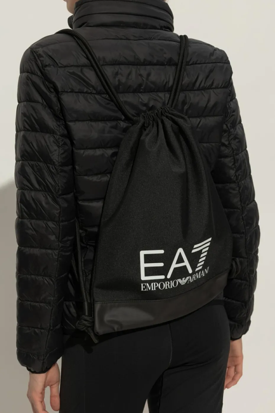 EA7 Emporio Armani CZARNY Plecak z logo
