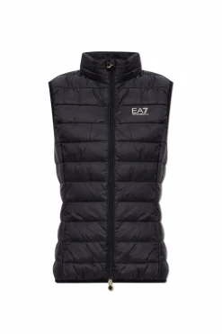 EA7 Emporio Armani CZARNY Ocieplana kamizelka