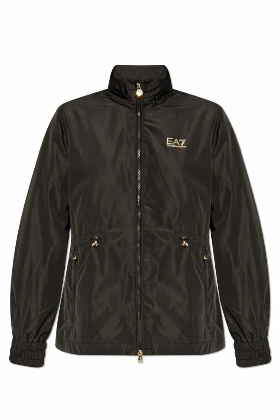 EA7 Emporio Armani CZARNY Kurtka z kapturem