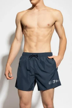 EA7 Emporio Armani GRANATOWY Szorty kąpielowe