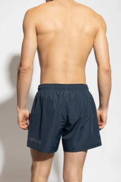 EA7 Emporio Armani GRANATOWY Szorty kąpielowe