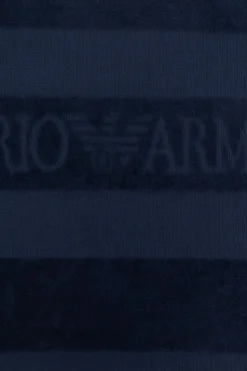 EA7 Emporio Armani GRANATOWY Bawełniany ręcznik