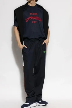 EA7 Emporio Armani GRANATOWY Spodnie dresowe