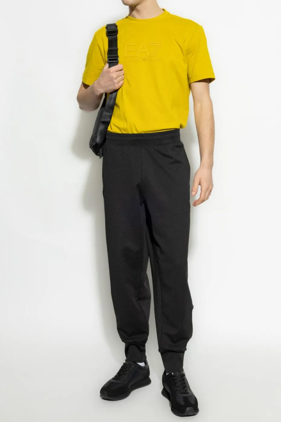 EA7 Emporio Armani ZIELONY T-shirt z kolekcji `Sustainability`