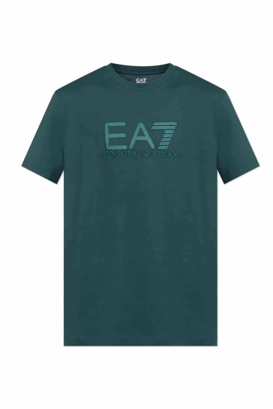 EA7 Emporio Armani ZIELONY T-shirt z kolekcji `Sustainability`