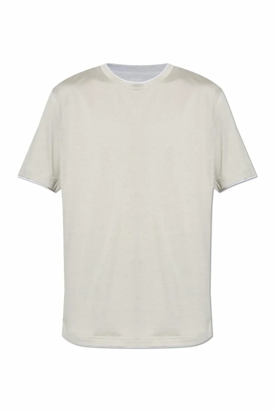 Eleventy SZARY T-shirt z okrągłym dekoltem