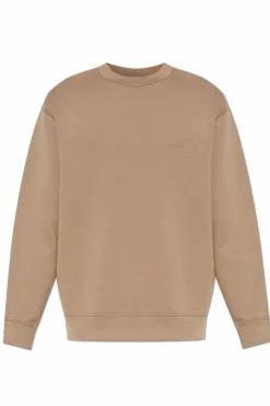 Emporio Armani beżowy Bluza z logo