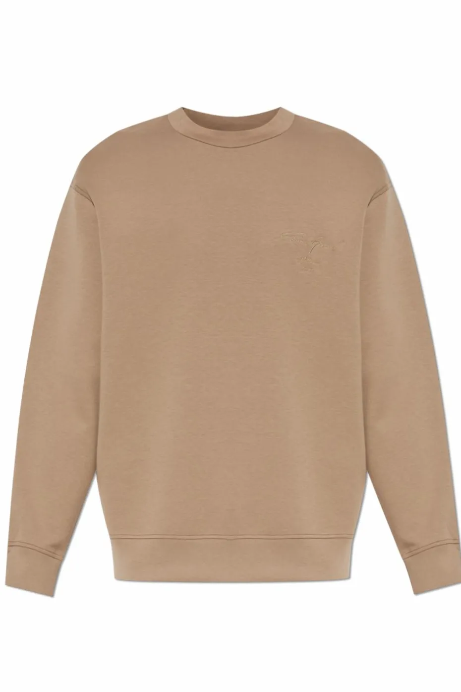 Emporio Armani beżowy Bluza z logo