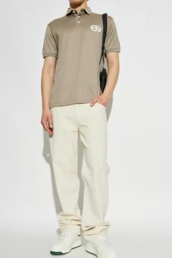 Emporio Armani beżowy Polo z logo