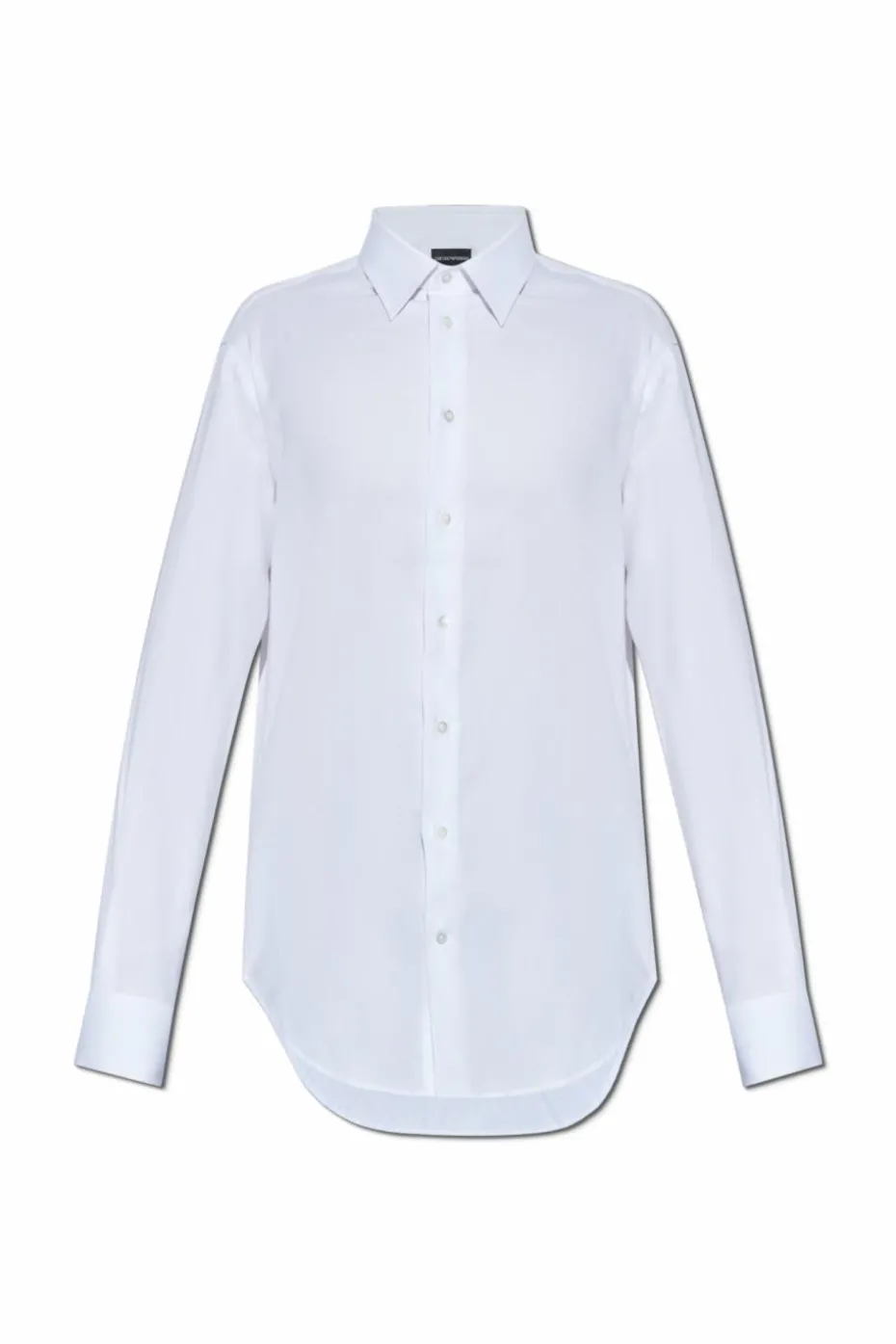 Emporio Armani BIAŁY Bawełniana koszula