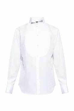 Emporio Armani BIAŁY Koszula smokingowa