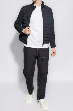 Emporio Armani BIAŁY T-shirt z logo