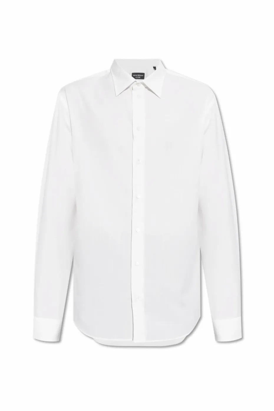 Emporio Armani BIAŁY Wełniana koszula