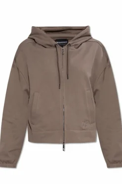 Emporio Armani BRĄZOWY Bluza z logo