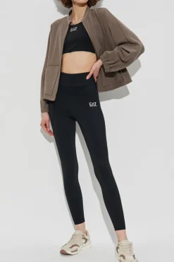 Emporio Armani BRĄZOWY Kurtka z wyszytym logo