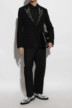 Emporio Armani CZARNY Bawełniana koszula