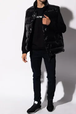 Emporio Armani CZARNY Bluza z logo