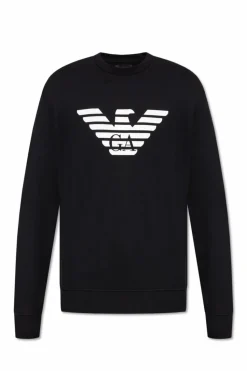 Emporio Armani CZARNY Bluza z logo