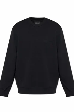 Emporio Armani CZARNY Bluza z kolekcji `Sustainability`
