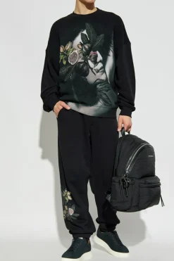 Emporio Armani CZARNY Bluza z nadrukiem