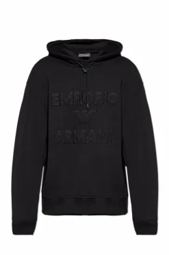Emporio Armani CZARNY Bluza z kolekcji `Sustainability`