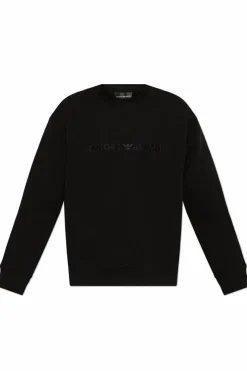 Emporio Armani CZARNY Bluza z kolekcji `Sustainability`