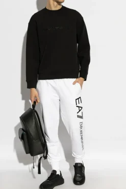 Emporio Armani CZARNY Bluza z kolekcji `Sustainability`