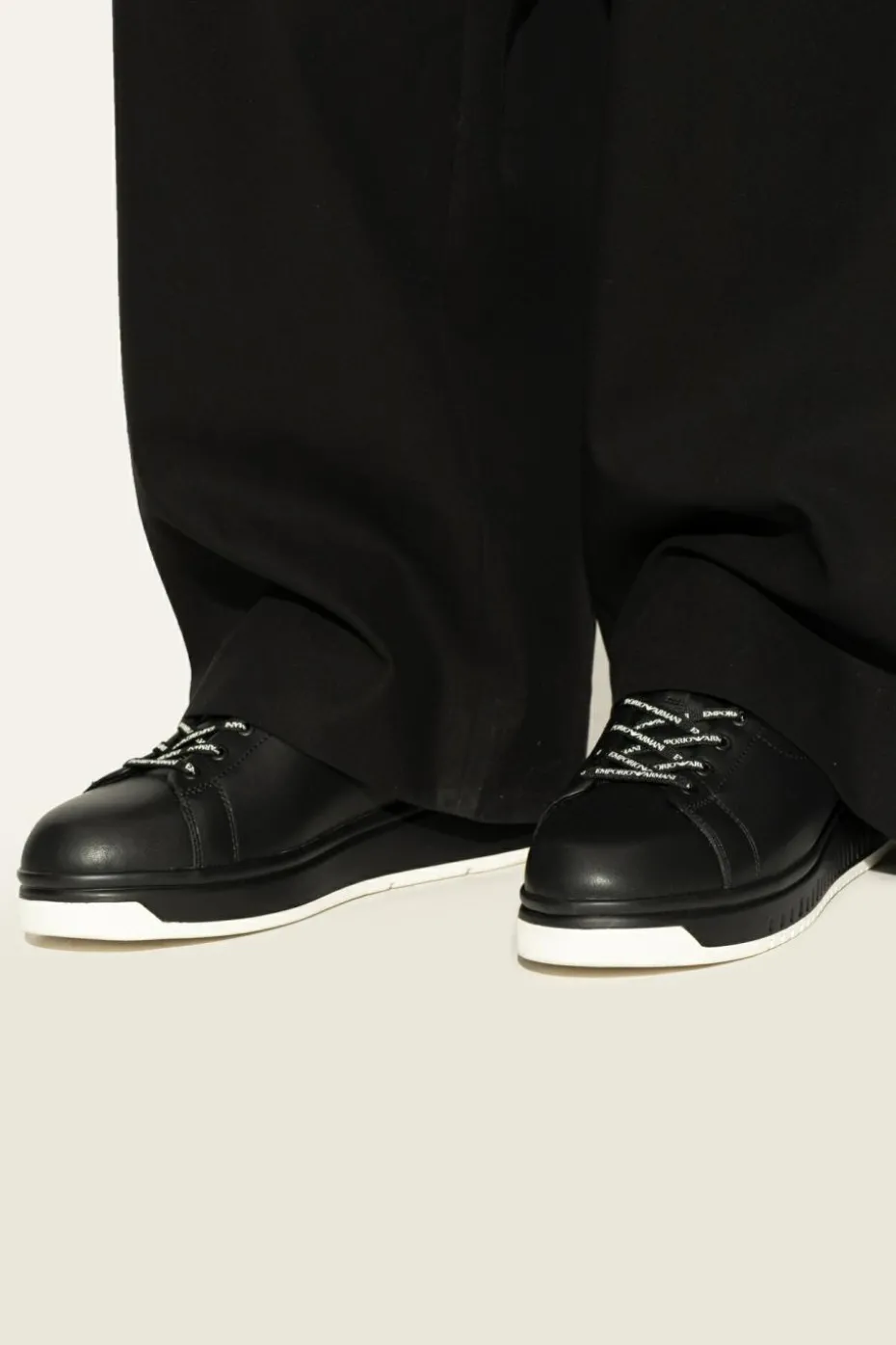 Emporio Armani CZARNY Buty sportowe na platformie