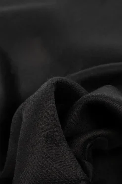 Emporio Armani CZARNY Chusta z logo
