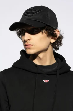 Emporio Armani CZARNY Czapka z daszkiem