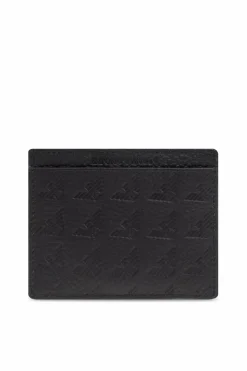 Emporio Armani CZARNY Etui na karty z logo